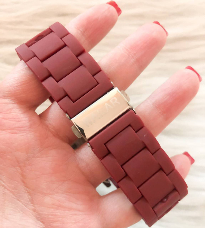 ست ساعت مچی والار مردانه قرمز دورمشکی 369007