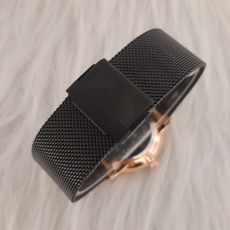 ساعت رادو مردانه بندحصیری مشکی قاب رزگلد 369021