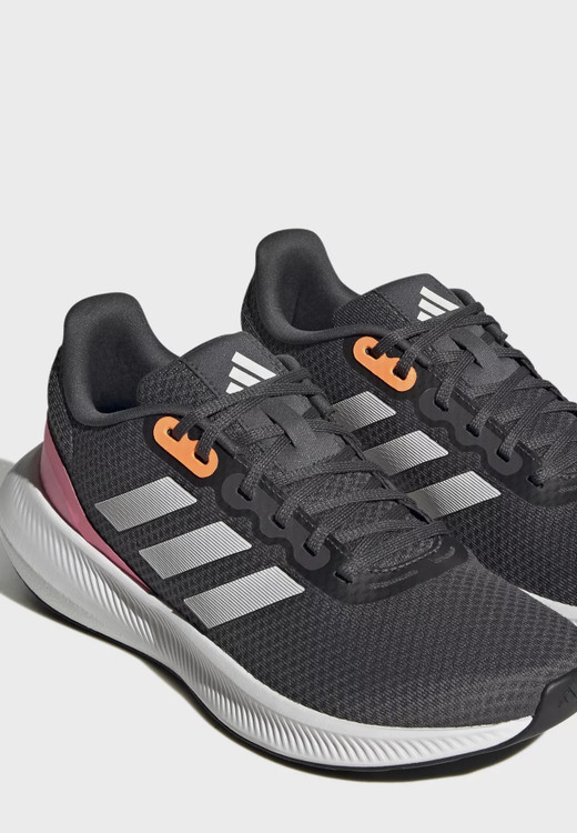 کتونی اورجینال و اصل برند آدیداس مشکی صورتی Runfalcon 3.0