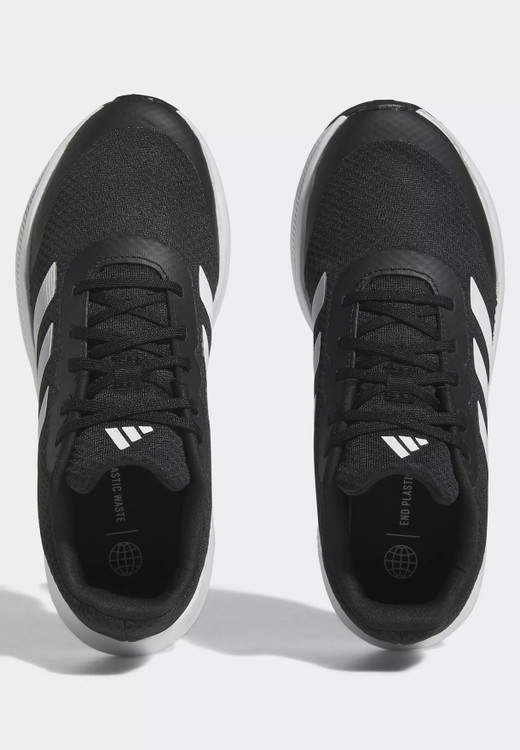 کتونی اورجینال و اصل برند آدیداس مشکی سفید Runfalcon 3 Lace Shoes