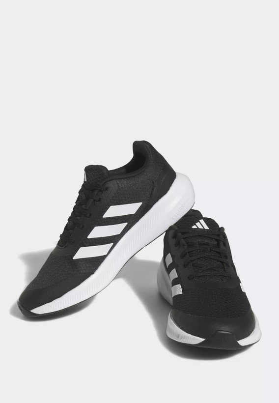 کتونی اورجینال و اصل برند آدیداس مشکی سفید Runfalcon 3 Lace Shoes