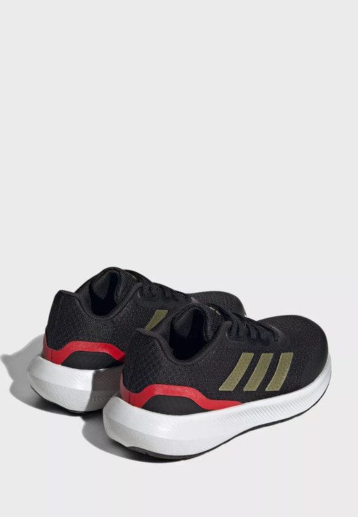 کتونی اورجینال و اصل برند آدیداس مشکی طلایی Runfalcon 3 Lace Shoes
