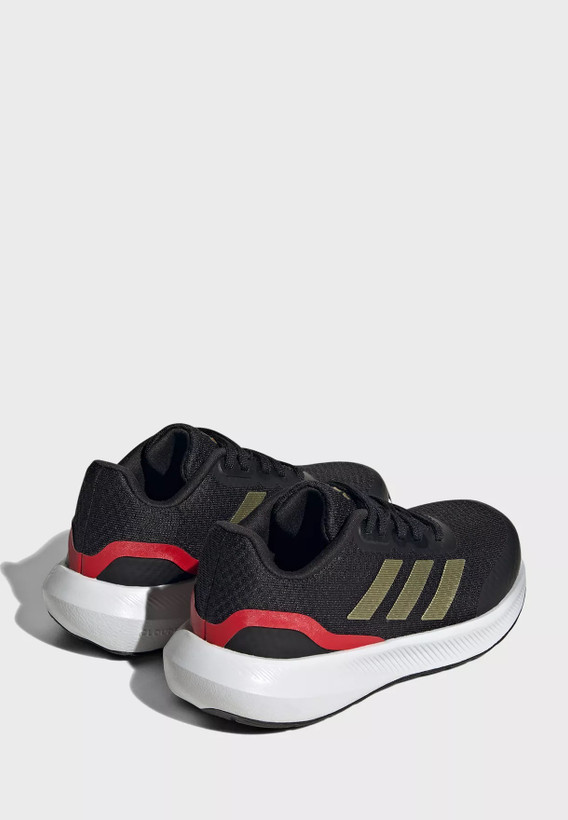 کتونی اورجینال و اصل برند آدیداس مشکی طلایی Runfalcon 3 Lace Shoes