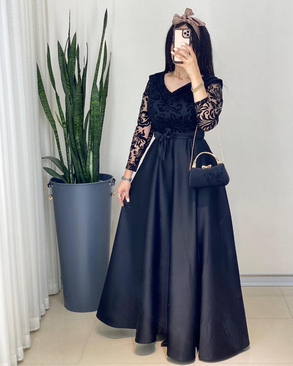 لباس مجلسی و شب ماکسی مدل شهرزاد تک