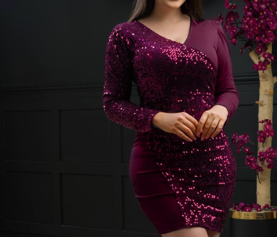 خرید لباس مجلسی و شب کوتاه مدل لاچین
