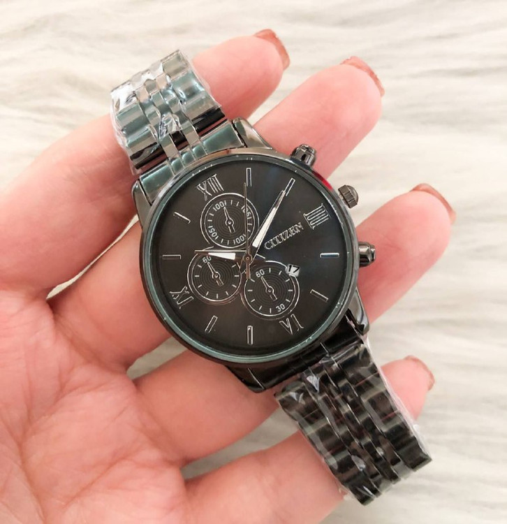 ست ساعت سیتیزن بند مشکی رنگ صفحه مشکی 369226
