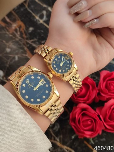 ست ساعت رولکس بنداستیل طلایی 369175