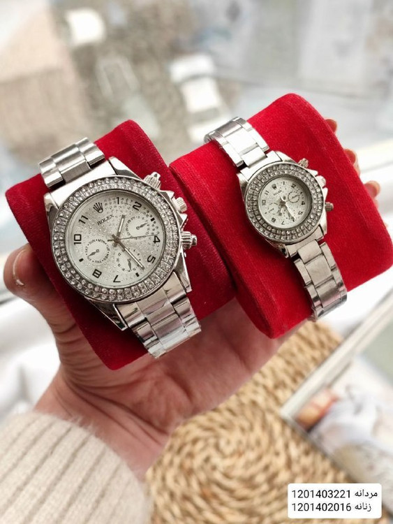 ست زنانه و مردانه رولکس ROLEX نقرهای 369328