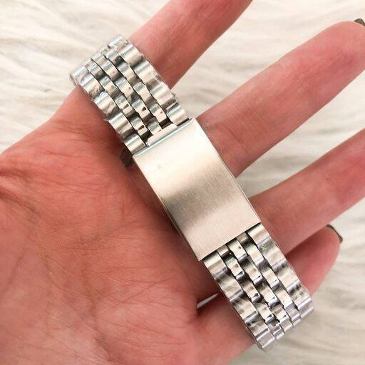 ست ساعت رولکس بنداستیل نقرهای صفحه آبی 369258