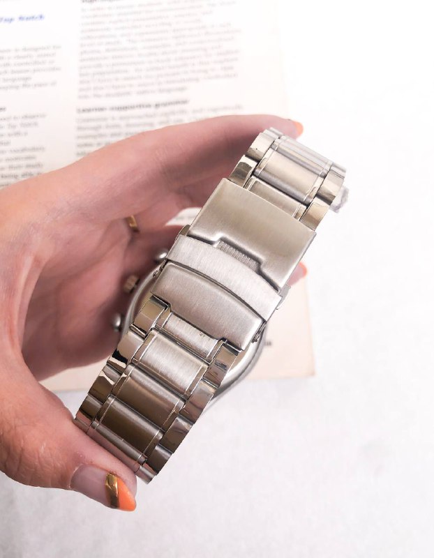 ساعت بنداستیل مردانه نقره ای 369374