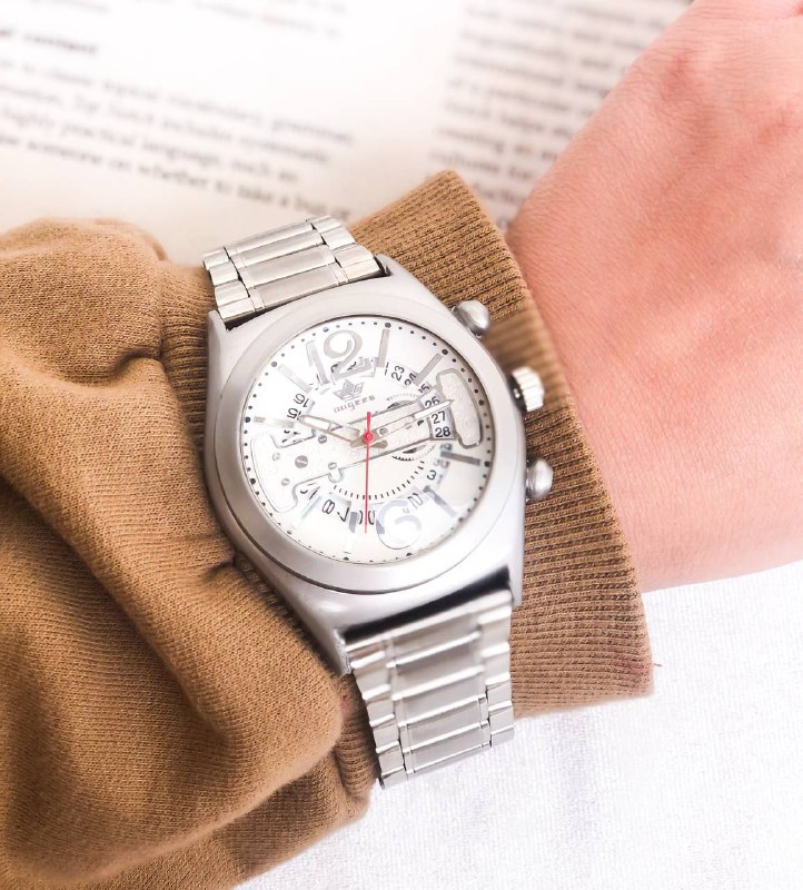 ساعت بنداستیل مردانه نقره ای 369374