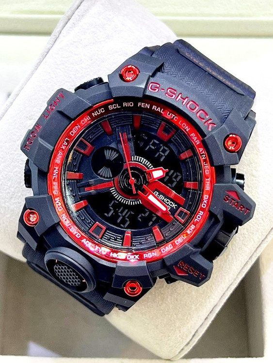 ساعت اسپرت جی شاک مردانه بندمشکی قرمز 369320