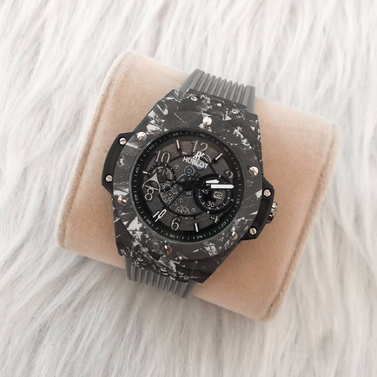 ساعت هابلوت مردانه بندرابر بندخاکستری 369050