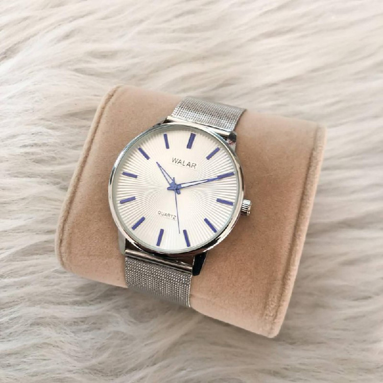 ساعت مردانه WALAR بندحصیری مارک والار صفحه سفید 369138
