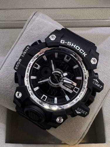 ساعت اسپرت جی شاک مردانه بندمشکی سفید 369316