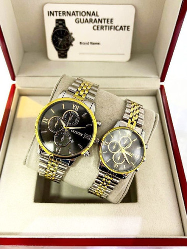 ست ساعت زنانه و مردانه مارک سیتیزن بنداستیل 369233