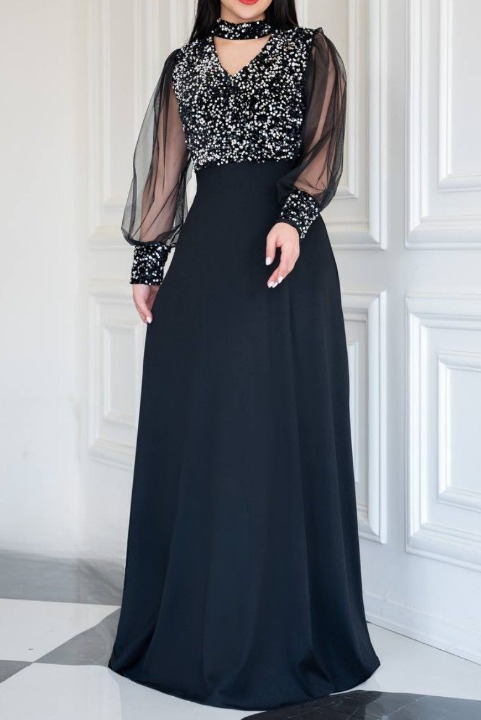 لباس مجلسی و شب ماکسی مدل گلشن