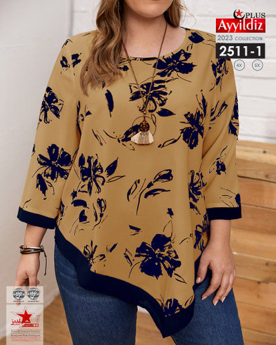 شومیز مجلسی زنانه سایز بزرگ کد 2511 -1