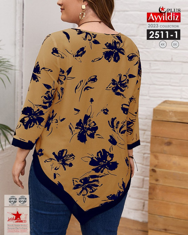 شومیز مجلسی زنانه سایز بزرگ کد 2511 -1