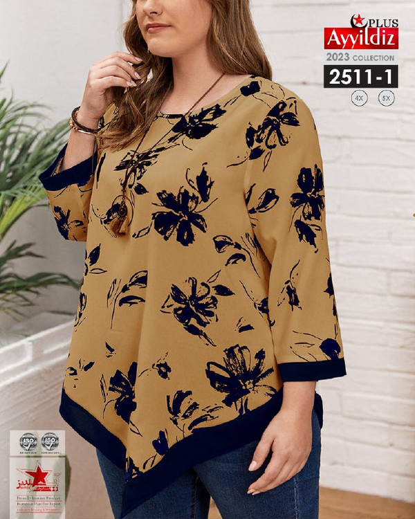 شومیز مجلسی زنانه سایز بزرگ کد 2511 -1