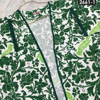 مانتو جلو باز بغل چاکدار زنانه سایز بزرگ کد 2661 -1