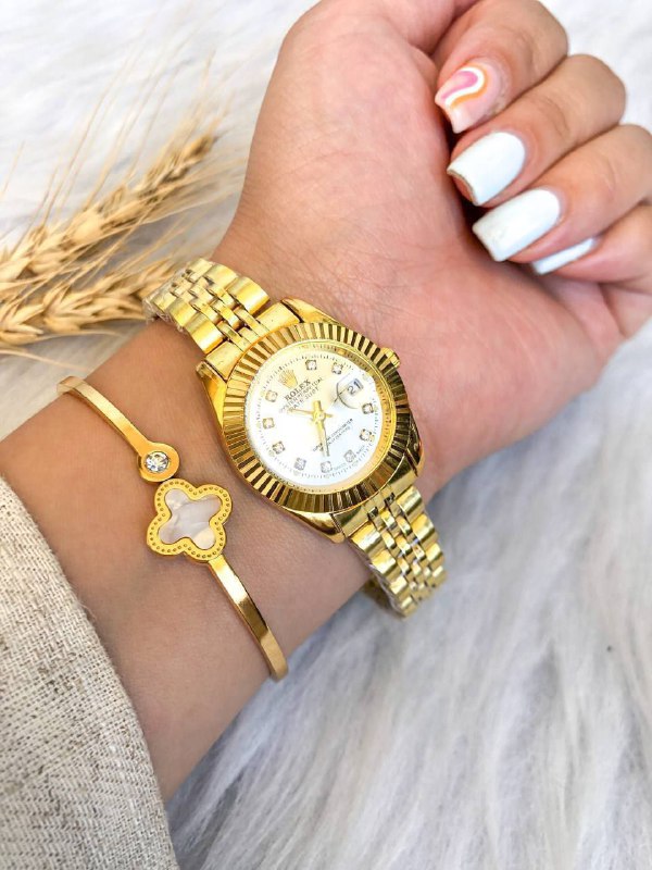 ست ساعت زنانه رولکس ROLEX بنداستیل 369212