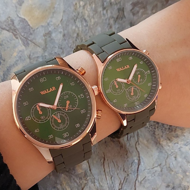 ست ساعت والار سبز بند پیو 369116