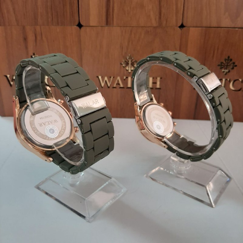 ست ساعت والار سبز بند پیو 369116