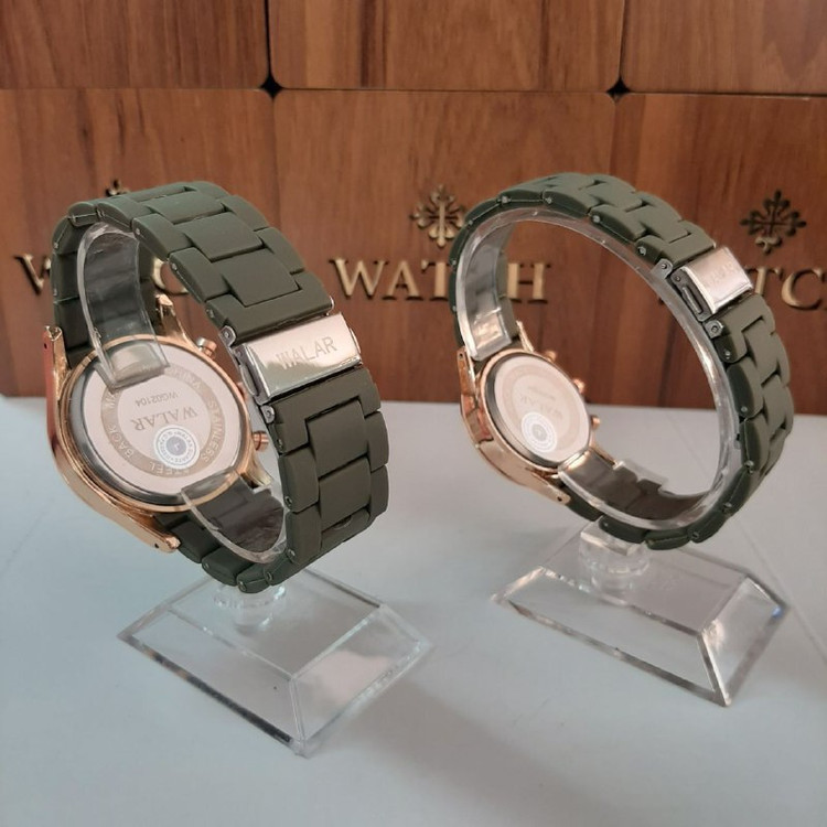 ست ساعت والار سبز بند پیو 369116