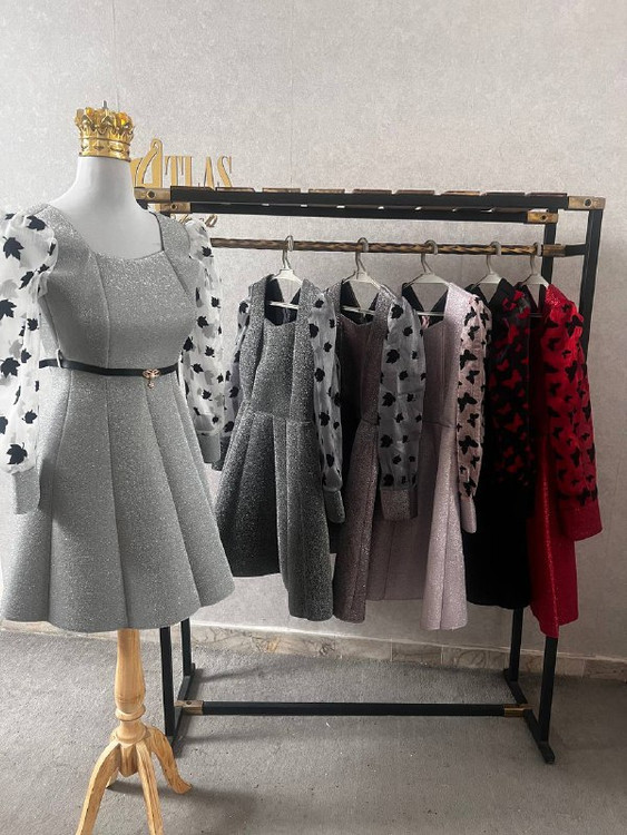 لباس مجلسی و عروسکی کوتاه مدل پروانه ای