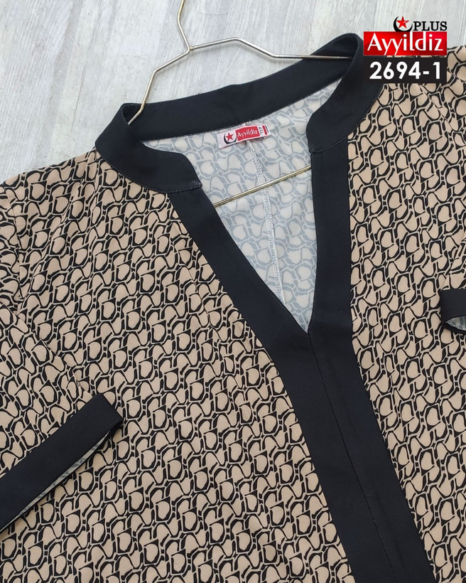 شومیز مجلسی زنانه سایز بزرگ کد 2694