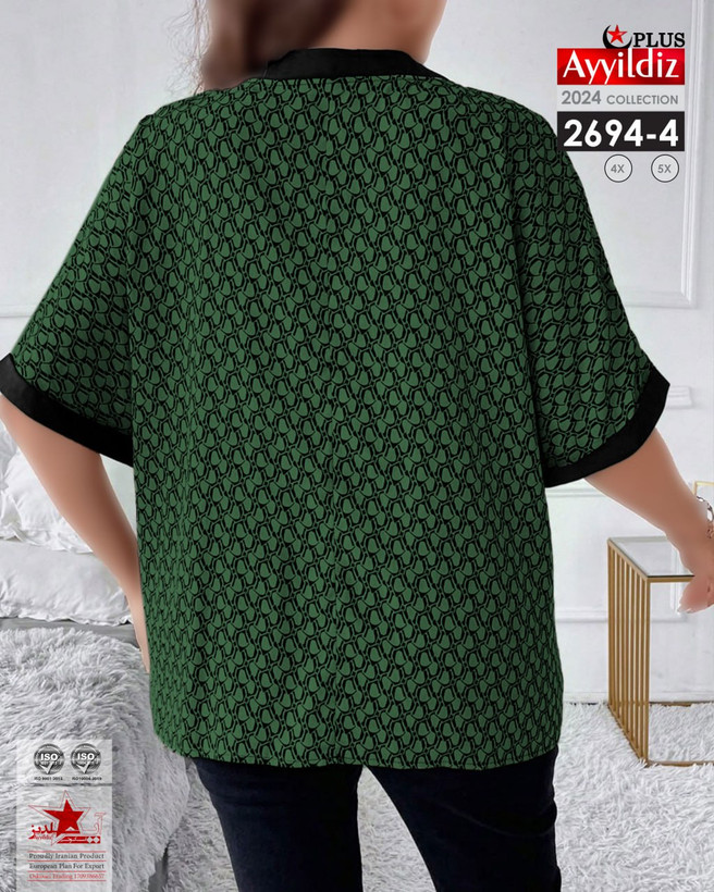 شومیز مجلسی زنانه سایز بزرگ کد 2694/4