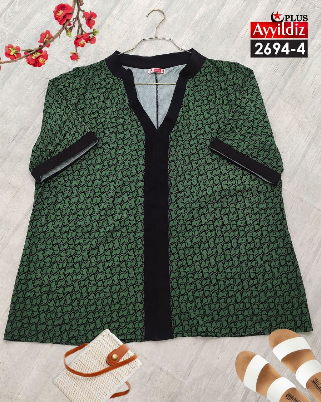 شومیز مجلسی زنانه سایز بزرگ کد 2694/4