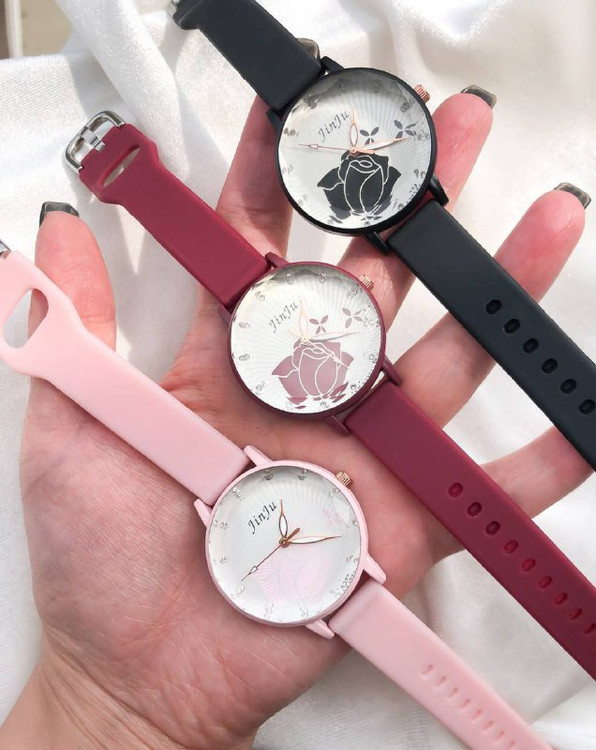 ساعت بندژله ای دخترانه مارک جینجو کد 369418