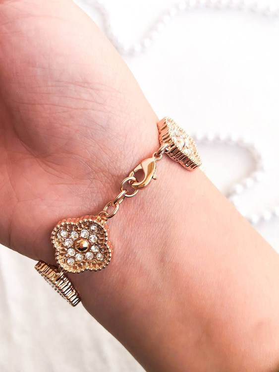 ساعت زنانه مجلسی نگین رزگلد کد 369378