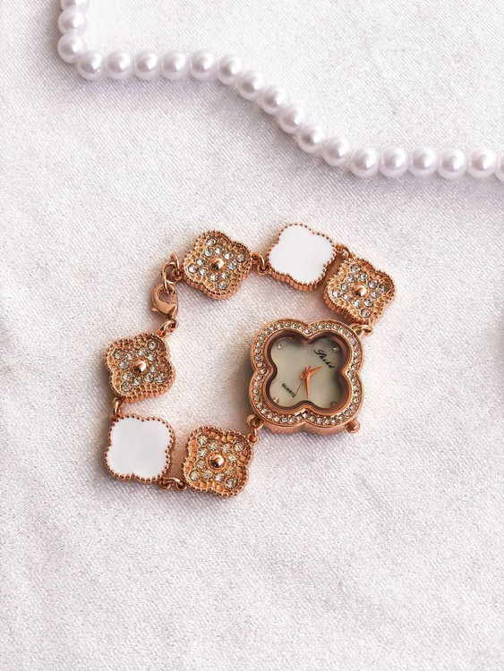 ساعت زنانه مجلسی نگین رزگلد کد 369378