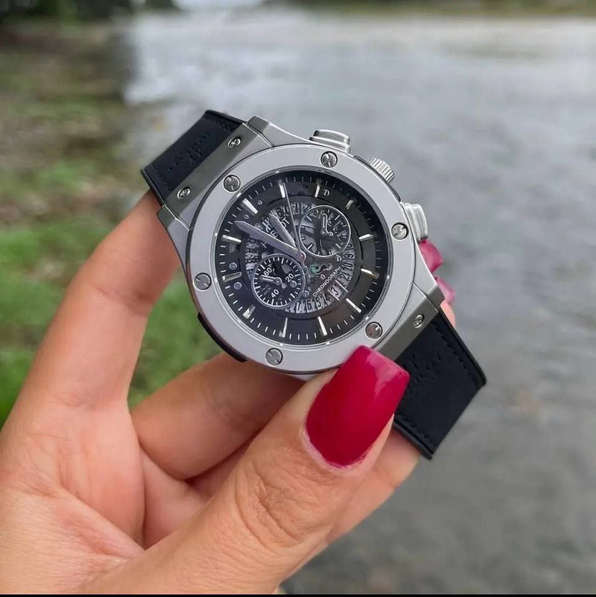 ساعت هابلوت مردانه تک موتوره طرح اتومات HUBLOT کد 369038