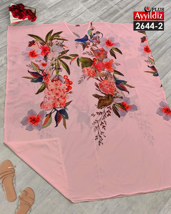 پیراهن ساحلی مانتو سایز بزرگ کد 2644/2