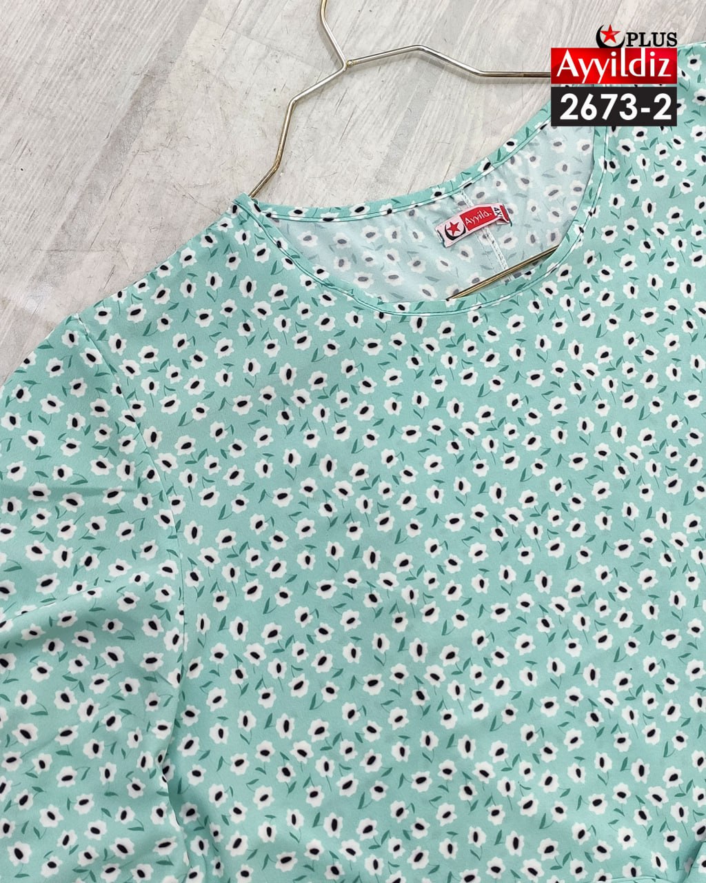 شومیز مجلسی کمردار زنانه سایز بزرگ کد 2673/2