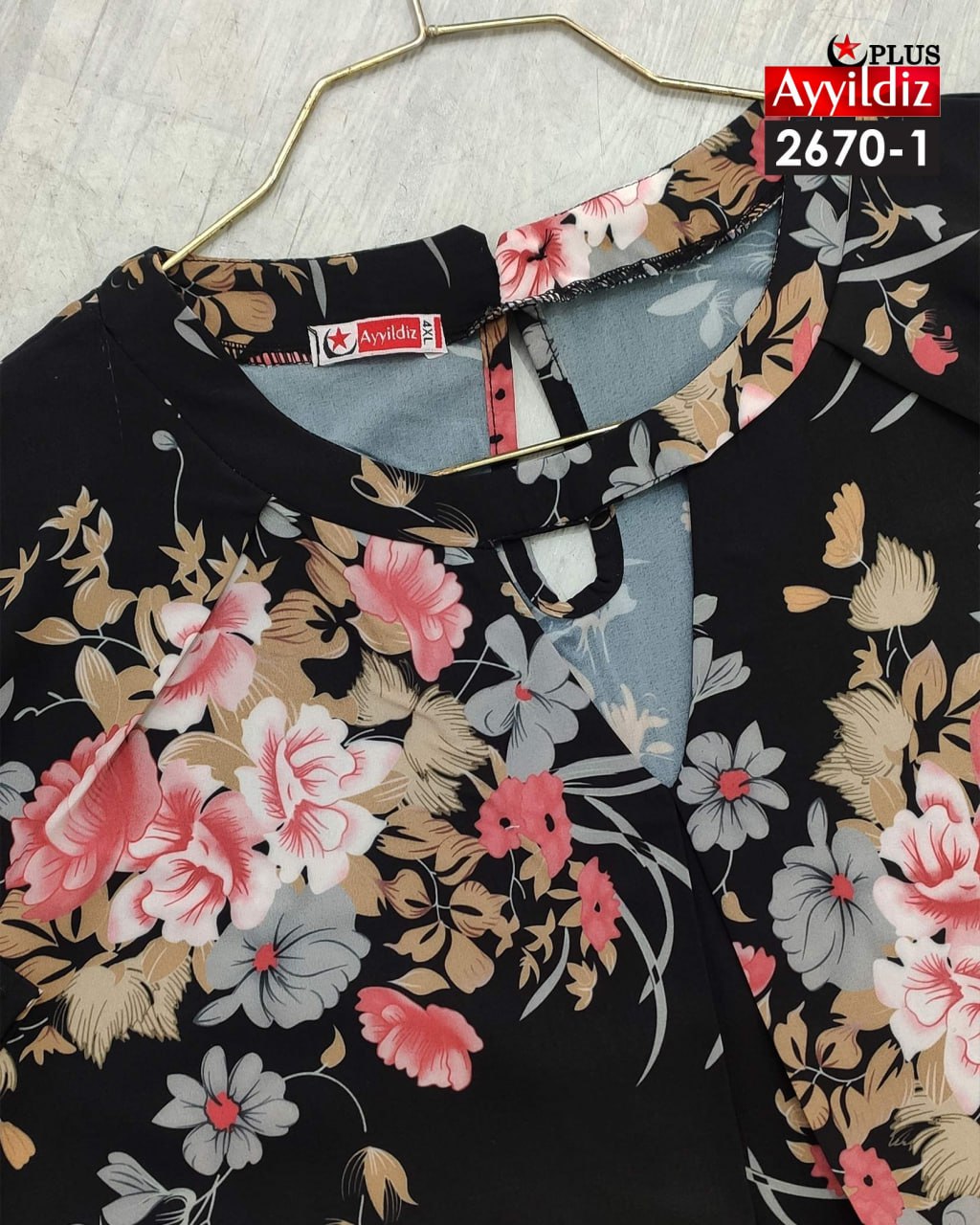 شومیز مجلسی خنک زنانه سایز بزرگ کد 2670/1