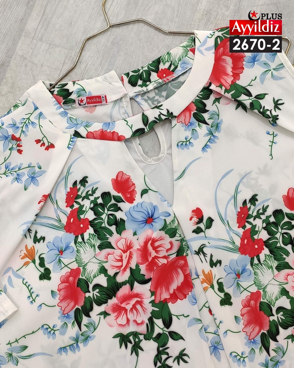 شومیز مجلسی خنک زنانه سایز بزرگ کد 2670/2
