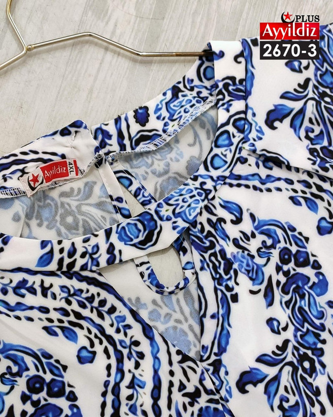 شومیز مجلسی خنک زنانه سایز بزرگ کد 2670/3