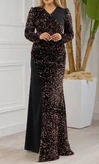 لباس مجلسی و شب ماکسی مدل ریچل 1/7