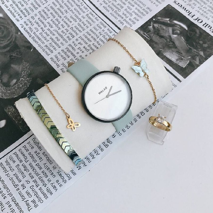 ست ساعت مچی زنانه + ست زیورآلات کد 6000