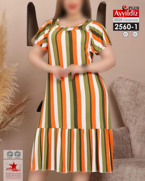 پیراهن مجلسی ساحلی زنانه سایز بزرگ کد 2560