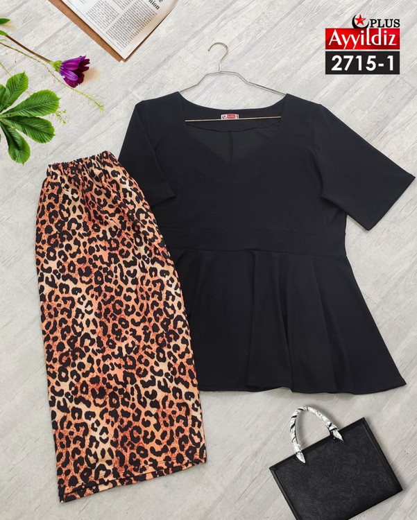 بلوز دامن مجلسی سایز بزرگ کد 2715