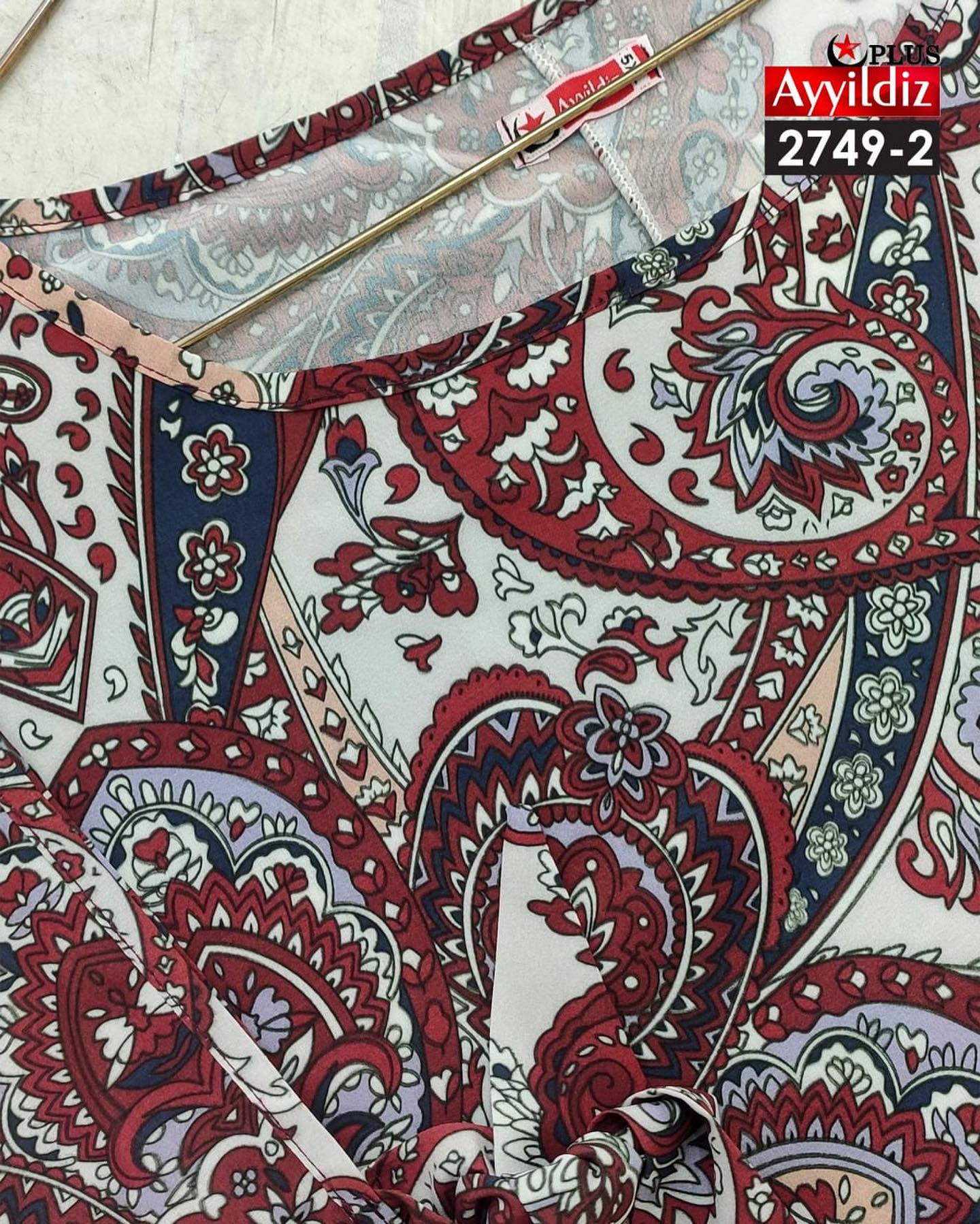 شومیز مجلسی آستین باز سایز بزرگ کد 2749