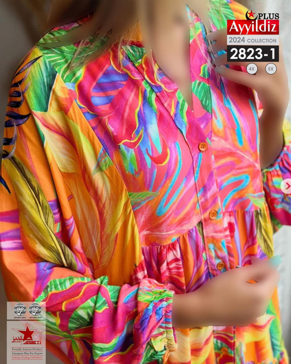 پیراهن مجلسی زنانه سایز بزرگ کد 2823/1