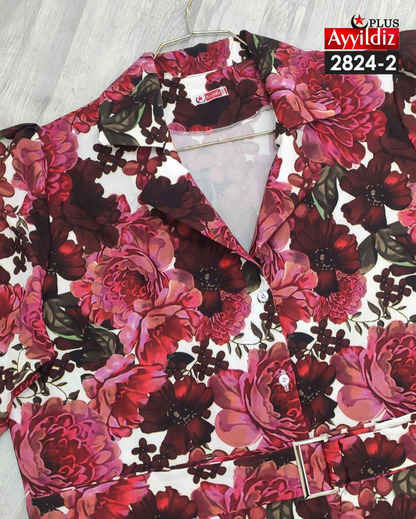 پیراهن مجلسی زنانه سایز بزرگ کد 2824