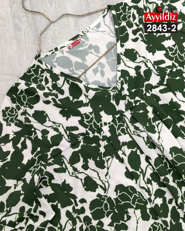 شومیز مجلسی یقه هفت سایز بزرگ کد 2843